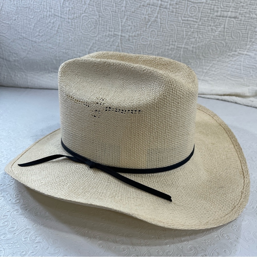 Scott Colburn Saddlery Vintage Western Cowboy Hat Genuine Bangora Size 7 3/8 - Picture 3 of 16